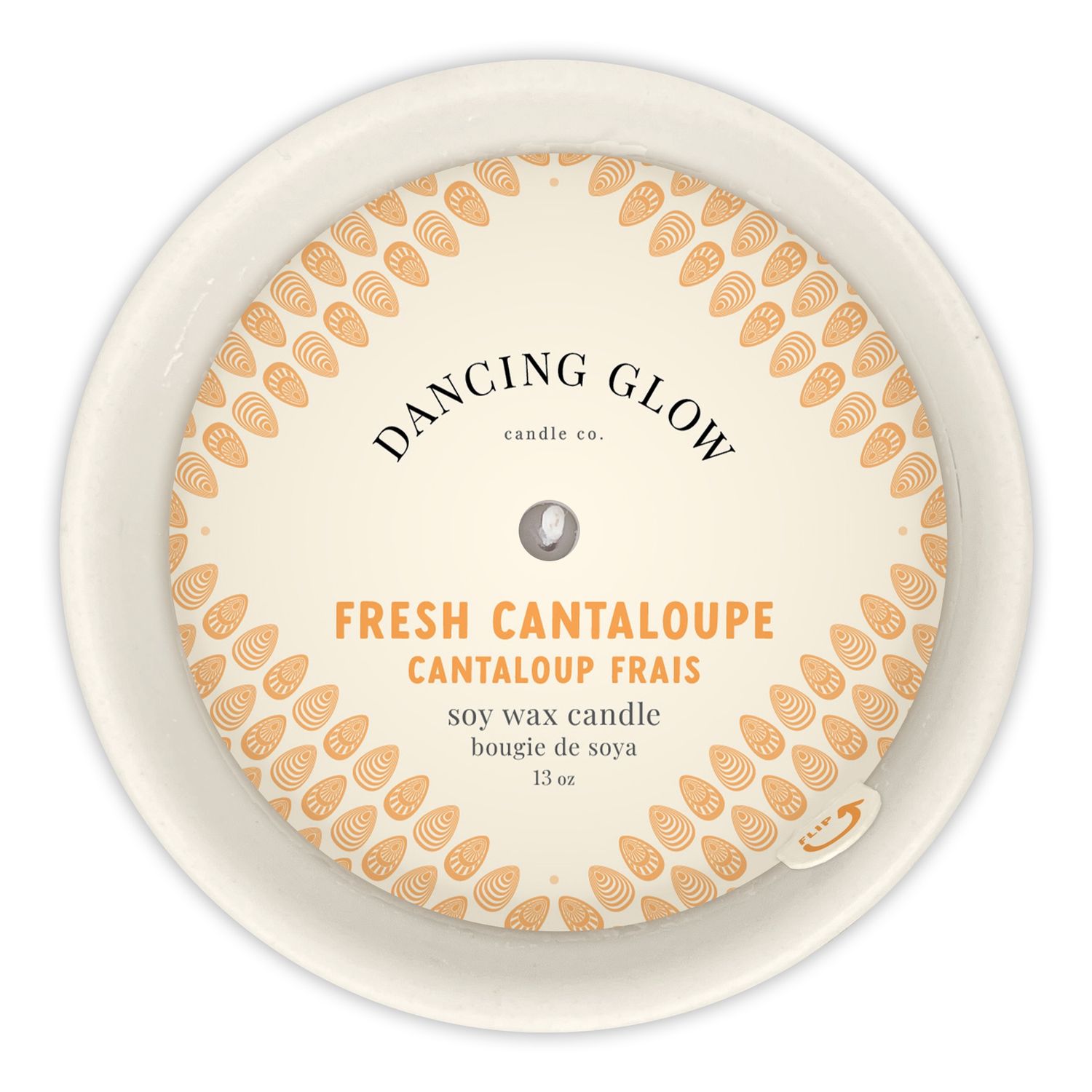 755-C13-007 - DANCING GLOW CANDLE - FRESH CANTALOUPE