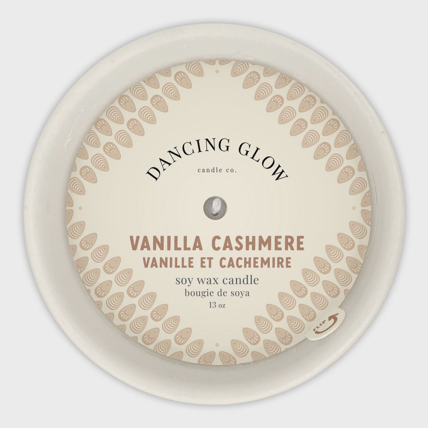 755-C13-021 - DANCING GLOW CANDLE - VANILLA CASHMERE