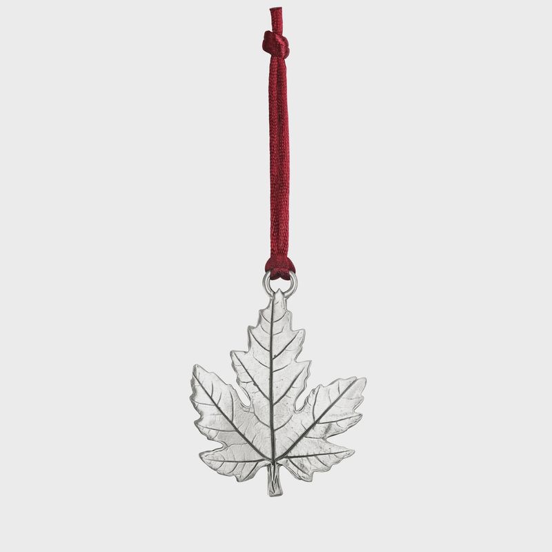 SGSC-398S - PEWTER ORNAMENT - MAPLE LEAF