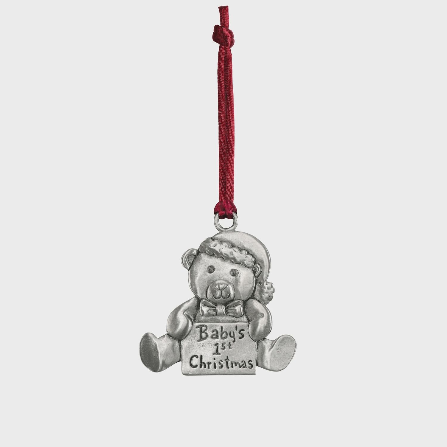 SGSC125S - PEWTER ORNAMENT - BABY&#39;S TEDDY