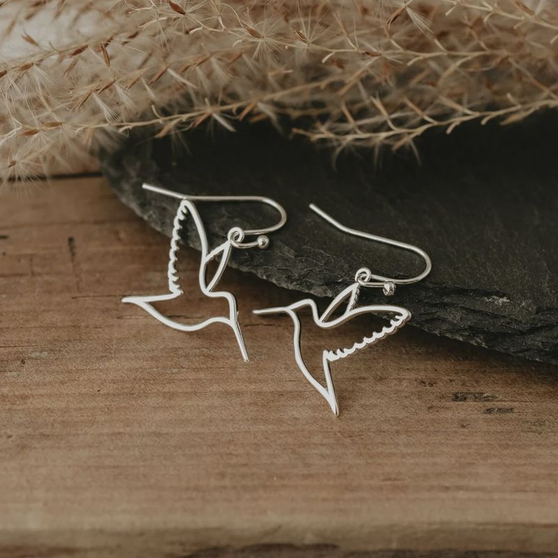 FLUTTERE-S - FLUTTER EARRINGS-SILVER