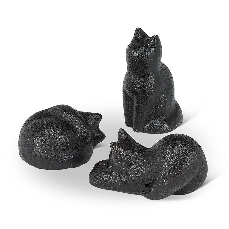 27-IRONAGE-468 - MINI SIMPLE CATS-3ASST-BLK