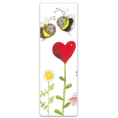 BM-44 - BOOKMARK - LOVE HEART BEES