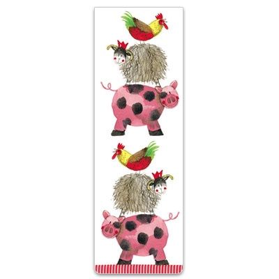 BM-48 - BOOKMARK - FARMYARD ACROBATS