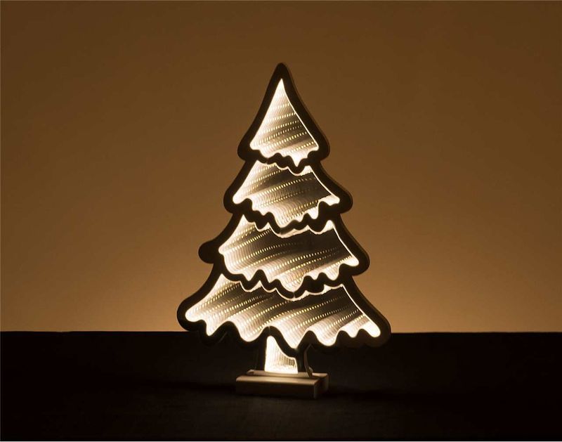 X4264 - INFINITY LIGHT - 15.5&quot; WHITE CHRISTMAS TREE W/BASE