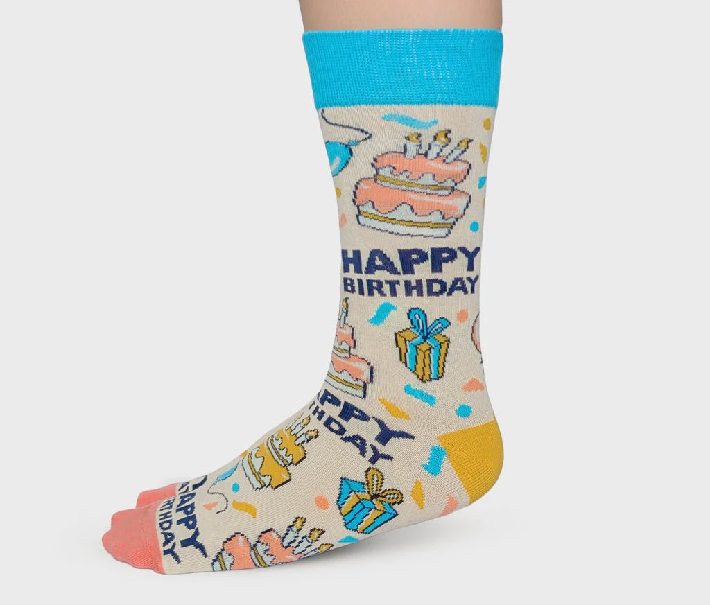 3114 - WOMEN&#39;S SOCKS - HAPPY BIRTHDAY