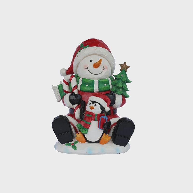 85188-B - SNOWMAN/PENGUIN W/ LED LIGHTS