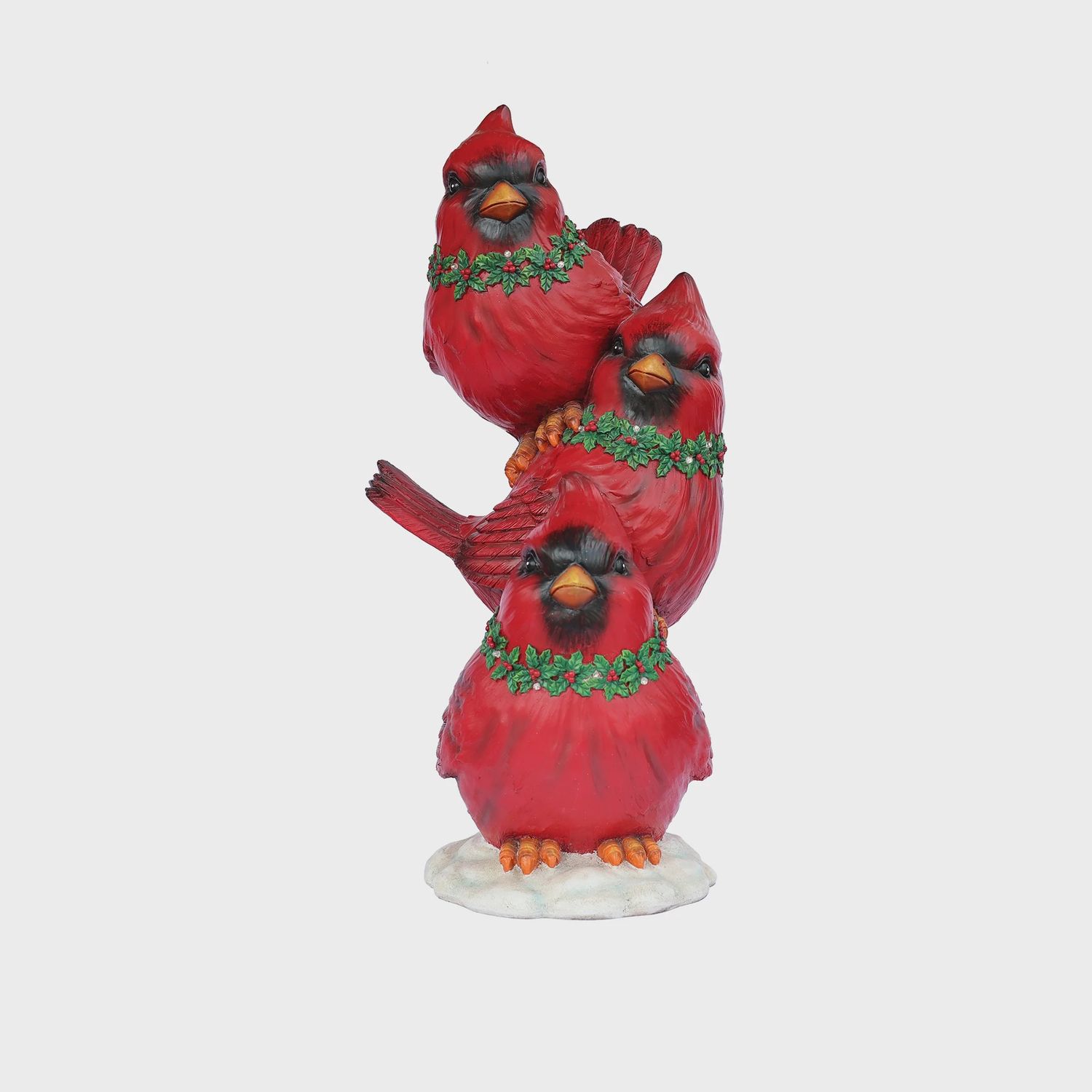 85187-E - STACKED CARDINALS W/ LED LIGHTS