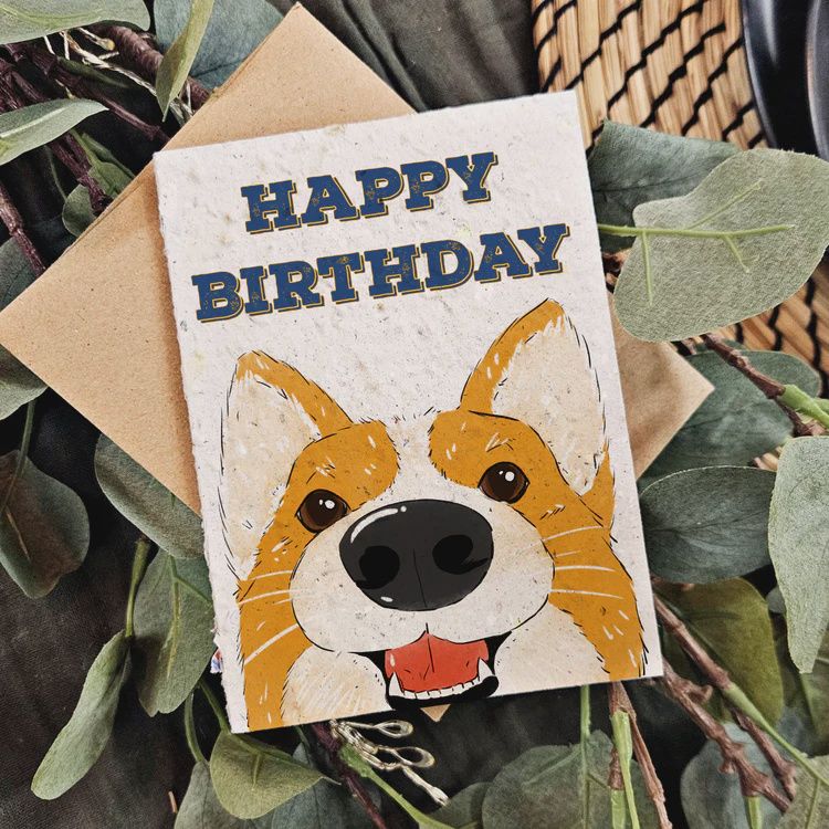 bday008E - CORGI LOVE / BIRTHDAY
