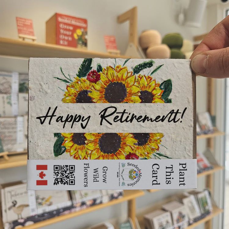 reti004E - HAPPY RETIREMENT / SUNFLOWERS
