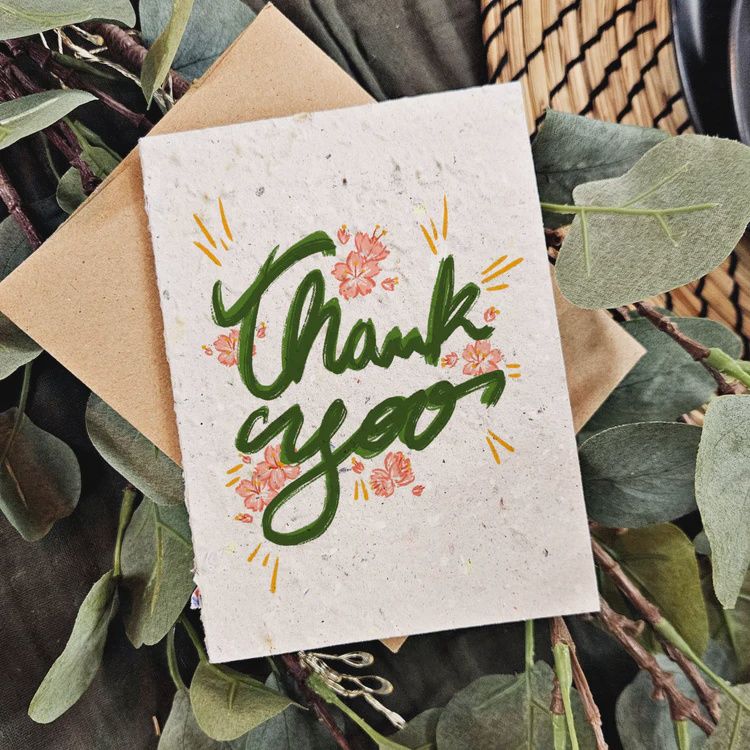 thank001E - FLORAL / THANK YOU