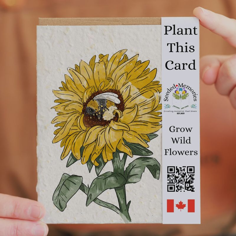 wild006E - BEE + SUNFLOWER / NATURE