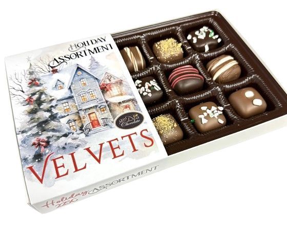 H78061 - 15CT CANDY CANE MILK CHOCOLATE VELVETS
