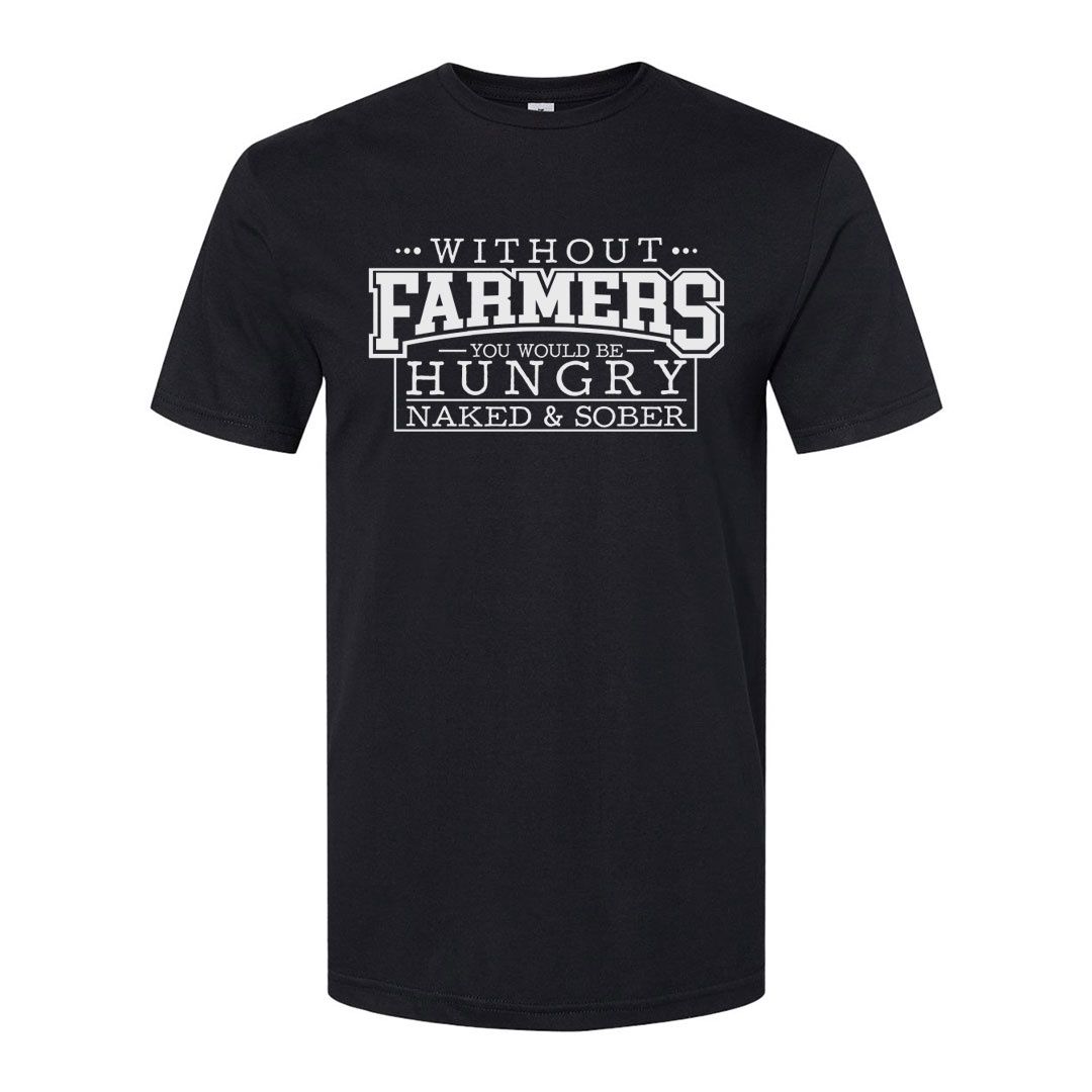 210-004 - TEE SHIRT - WITHOUT FARMERS, COLOUR: BLACK, SIZE: MEDIUM