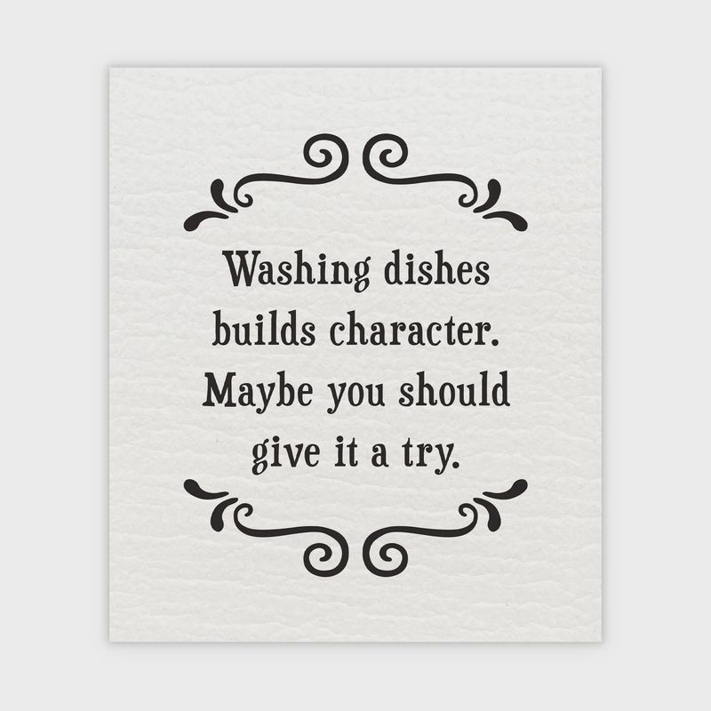 479-SFSD0240 - SCRUNCHY FACE SWEDISH DISHCLOTH / BUILDS CHARACTER - SET/2