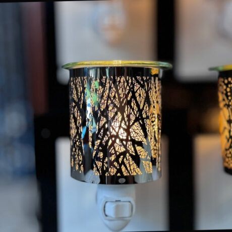 NL252211 - NIGHT LIGHT W/WAX WARMER - SILVER FOREST