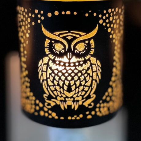 NL252236 - NIGHT LIGHT W/WAX WARMER - BLACK OWL