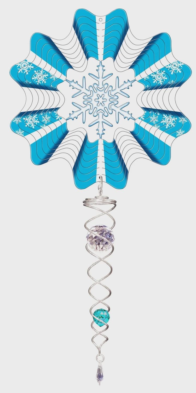 960XS - VIVID COLLECTION - SNOWFLAKE W/ CRYSTAL TAIL - SM