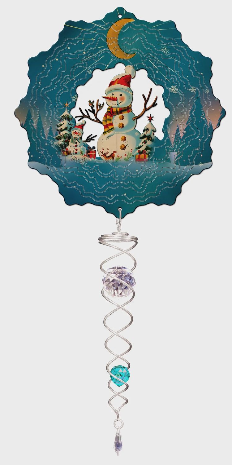 961XS - VIVID COLLECTION - SNOWMAN W/ CRYSTAL TAIL - SM