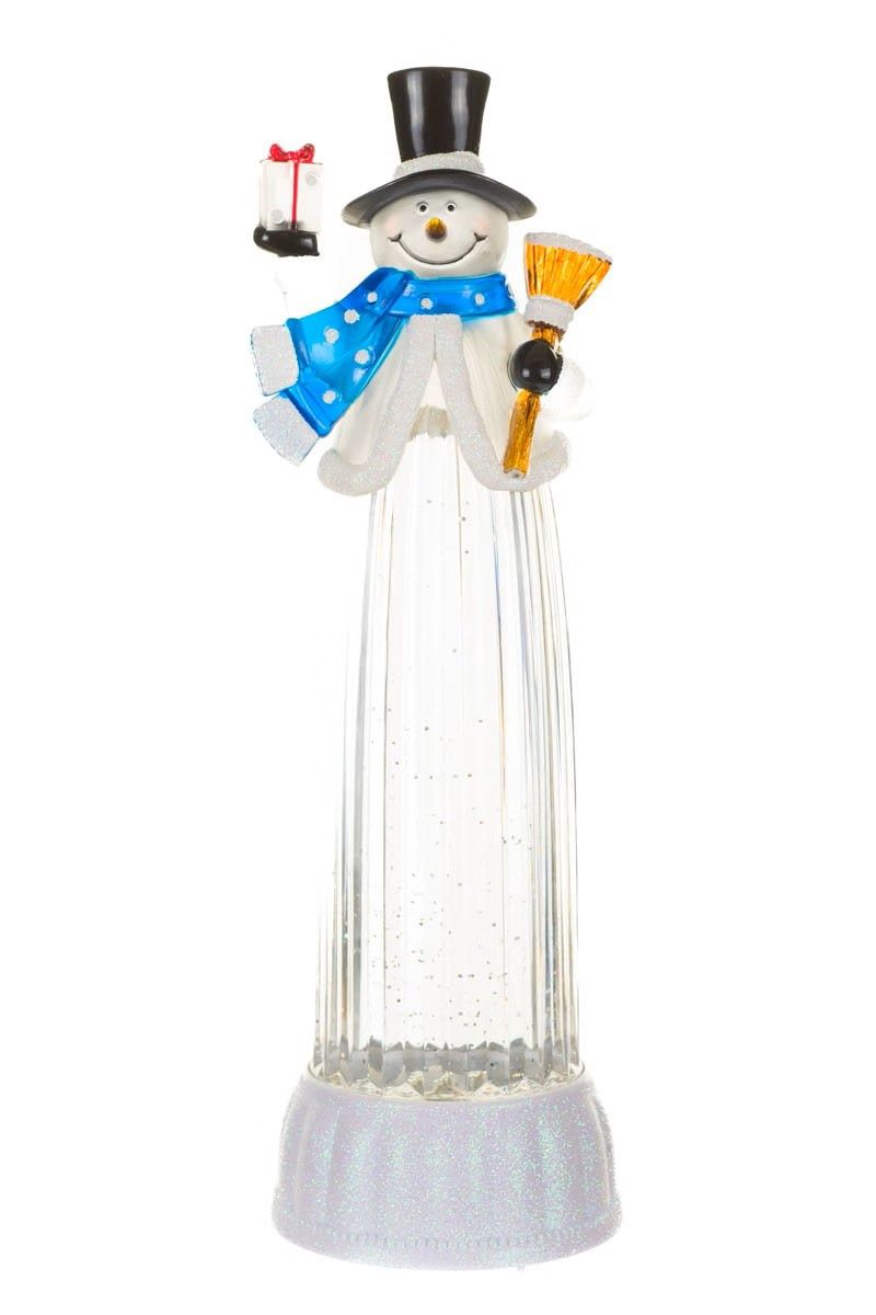 H2077 - SNOW GLOBE - CLEAR SNOWMAN