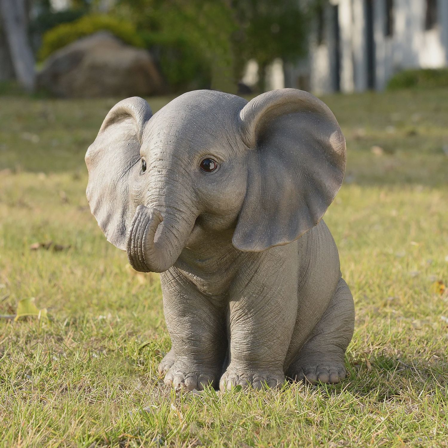 87948-C - SITTING BABY ELEPHANT / 9.17&quot; H