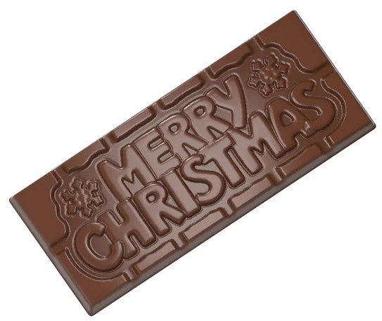 H00760 - MERRY CHRISTMAS MILK CHOCOLATE BAR