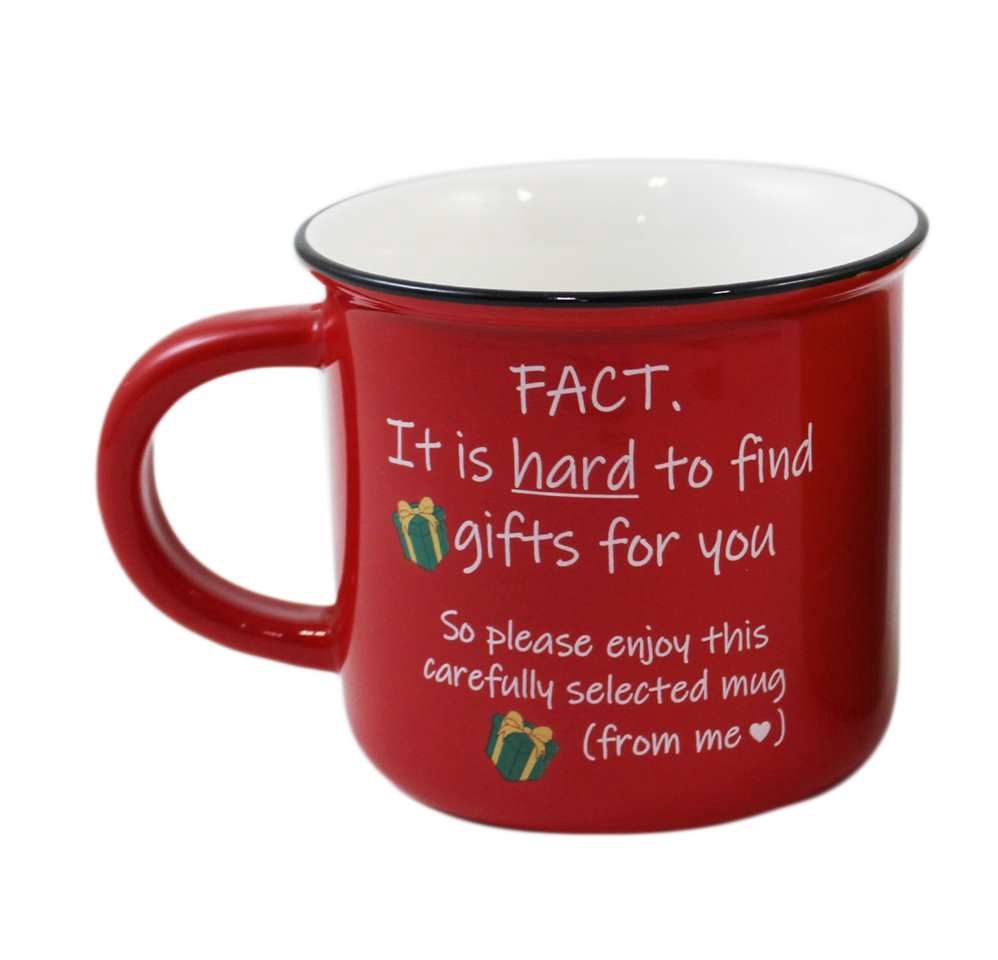 SF118S - CERAMIC CHRISTMAS MUG / 2ASST, COLOUR: RED