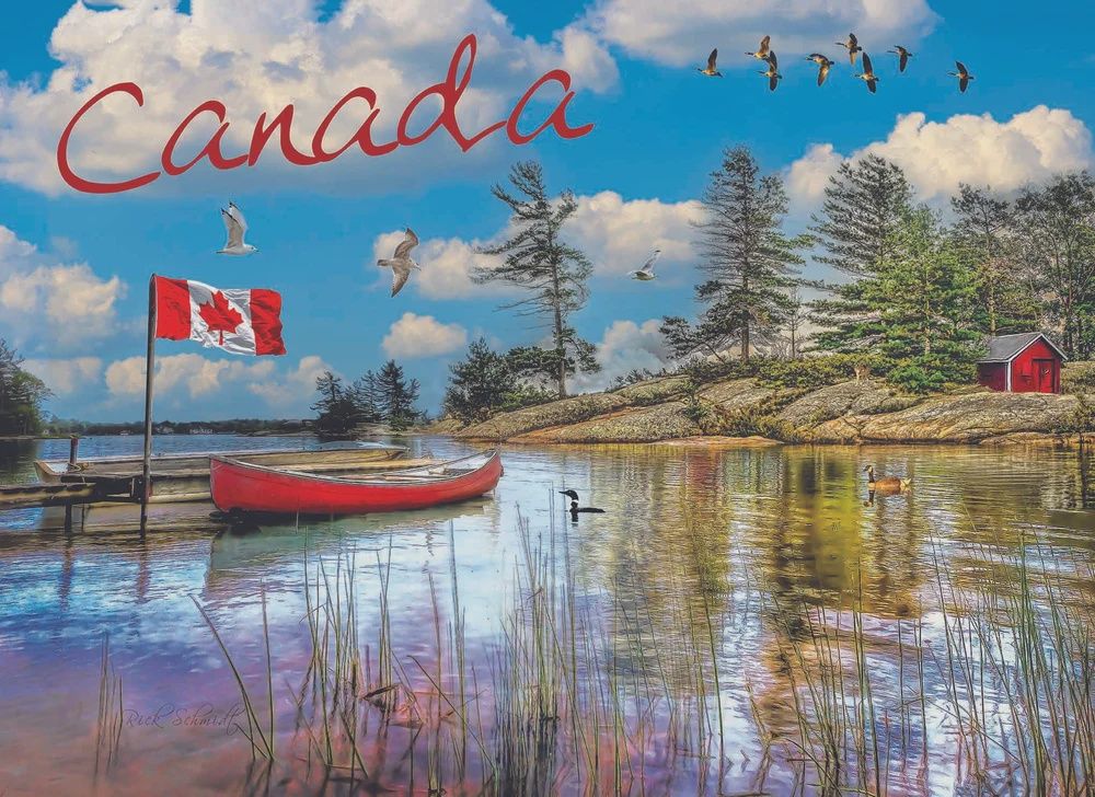 1000 PC - 458 - PUZZLE - PEACEFUL WATERS / CANADA