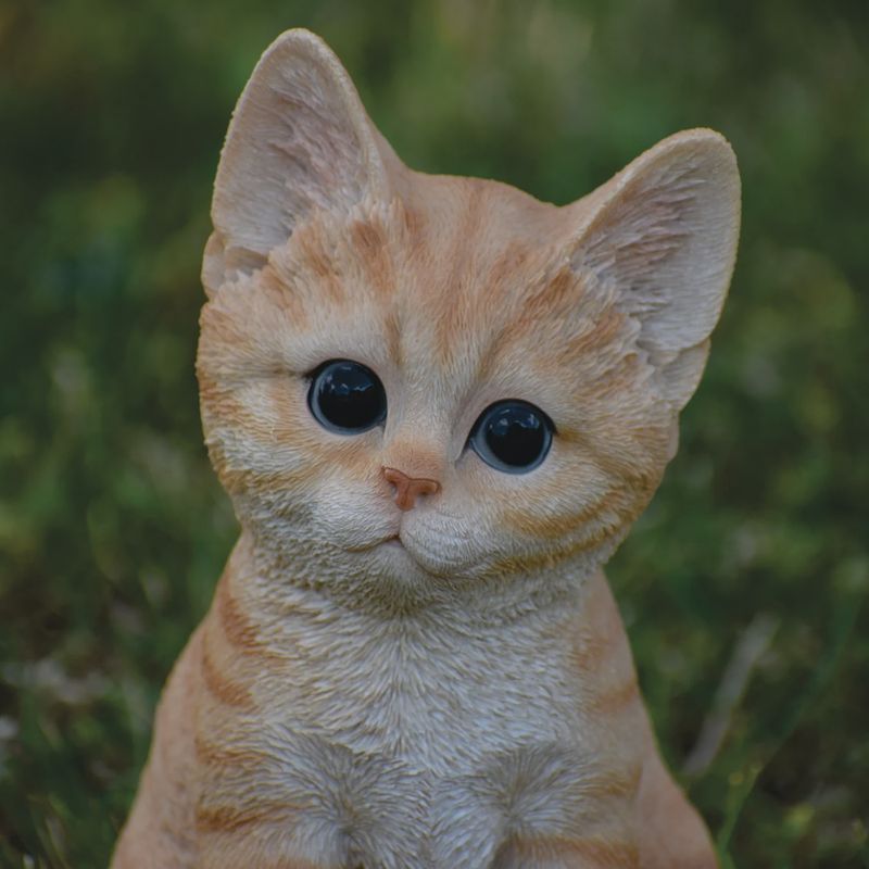 87978 - KITTEN SITTING / 8" H - ORANGE