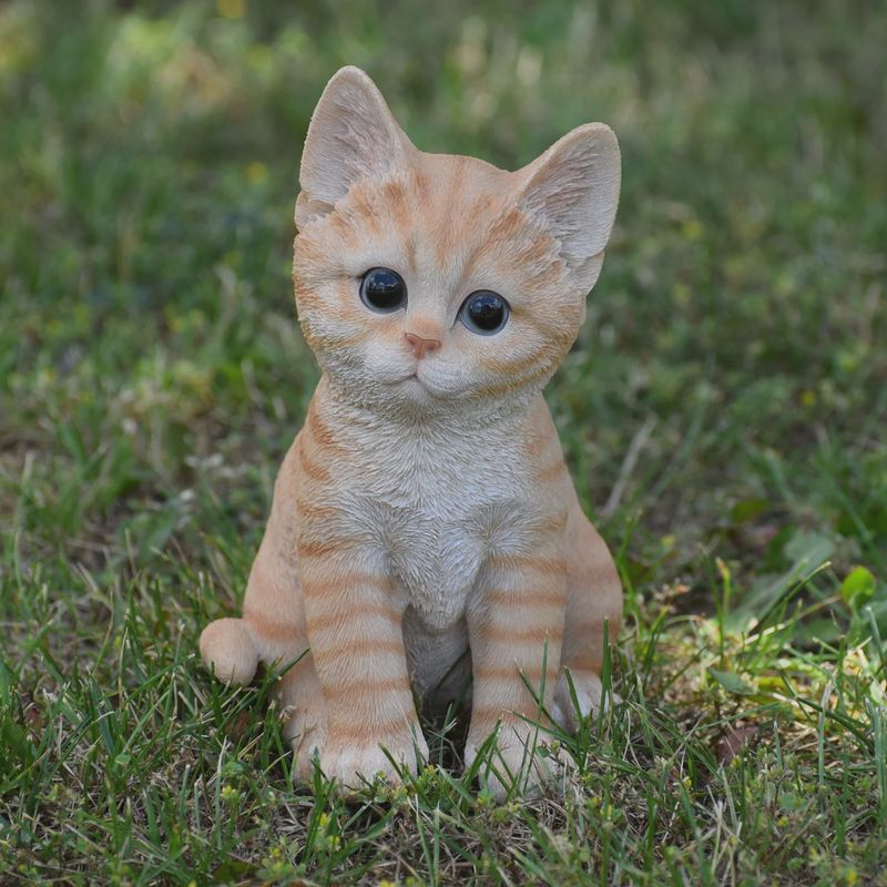 87978 - KITTEN SITTING / 8" H - ORANGE