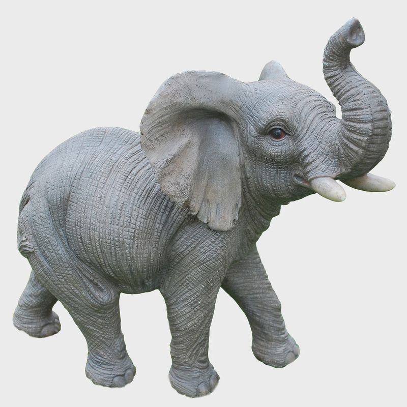 87947 - ELEPHANT WITH TRUNK UP / 12" H