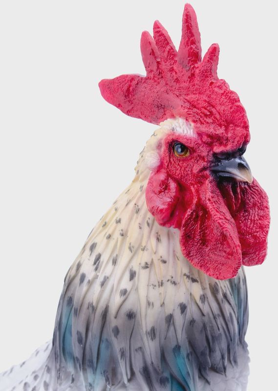 89274 - ROOSTER-BLACK/WHITE / 24" H