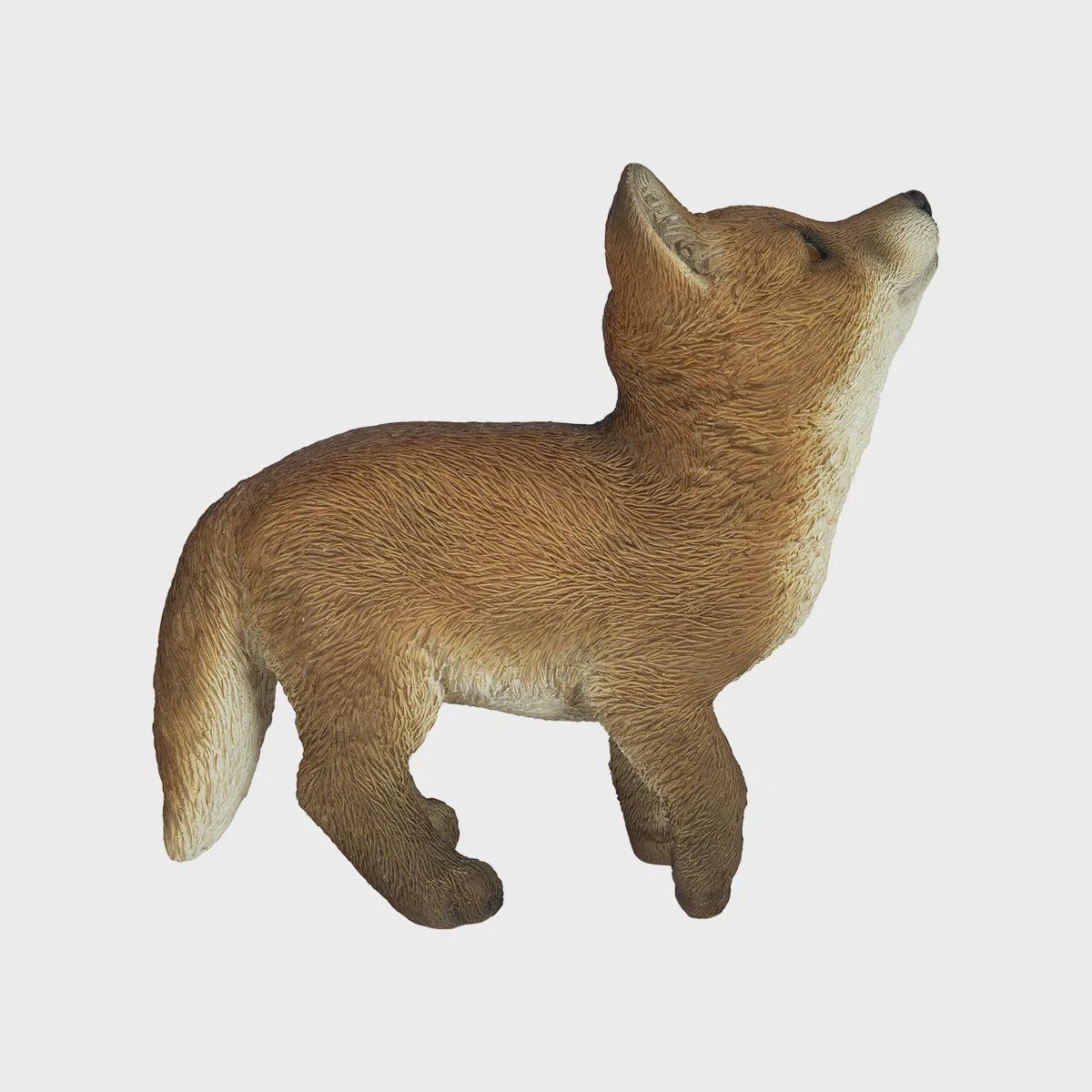 87774 - FOX PUP LOOKING UP / 8.75" H