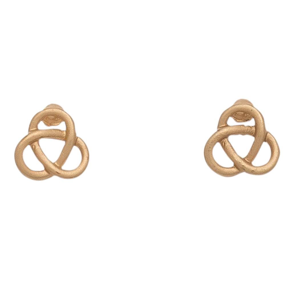 HW42329-76 - EARRING STUD BUD TRINITY GOLD