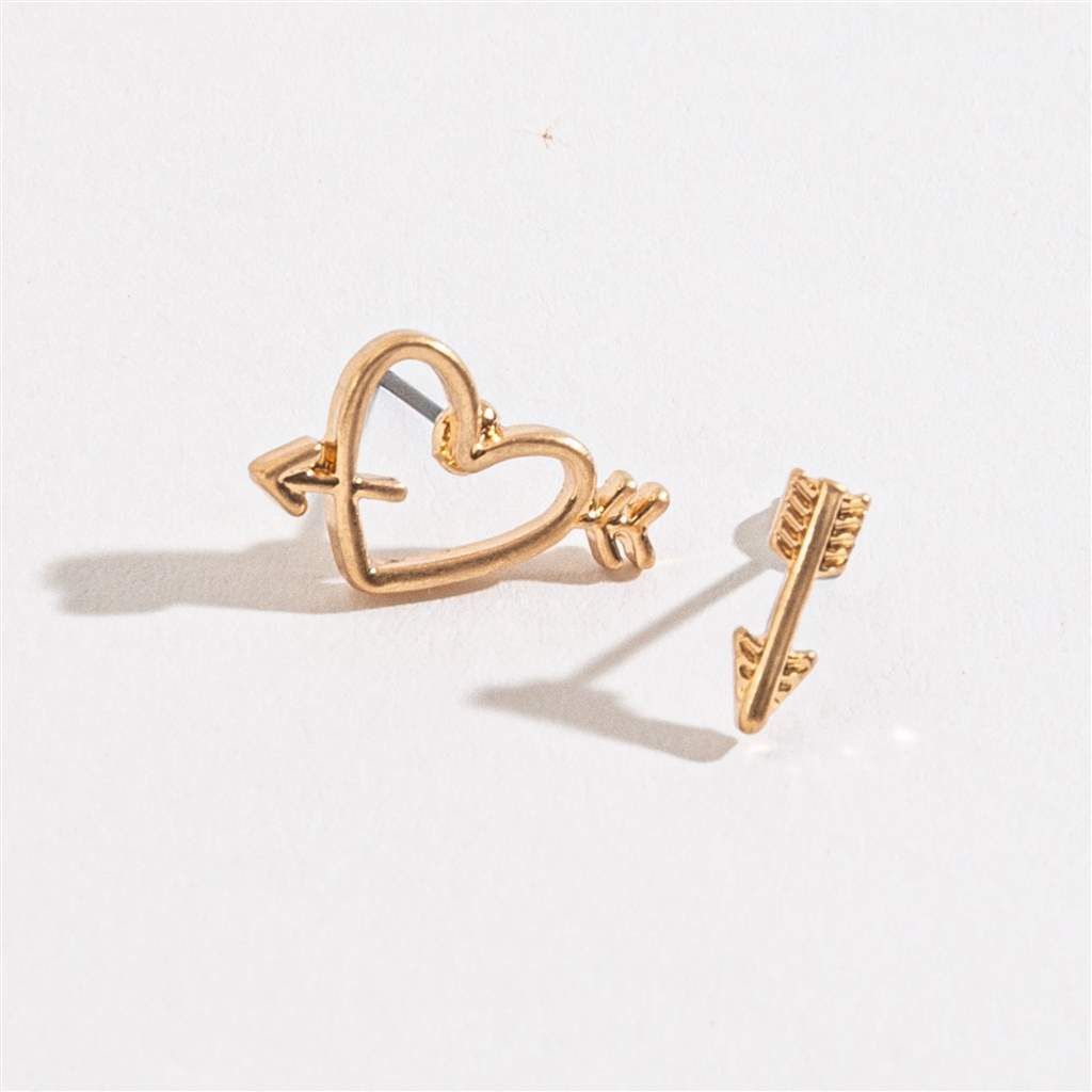 HW42543-76 - EARRING STUD BUD ARROW GOLD