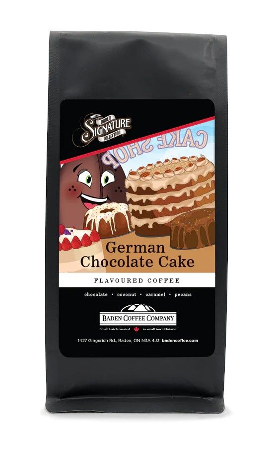 GERMAN CHOCOLATE GROUND COFFEE -8 OZ