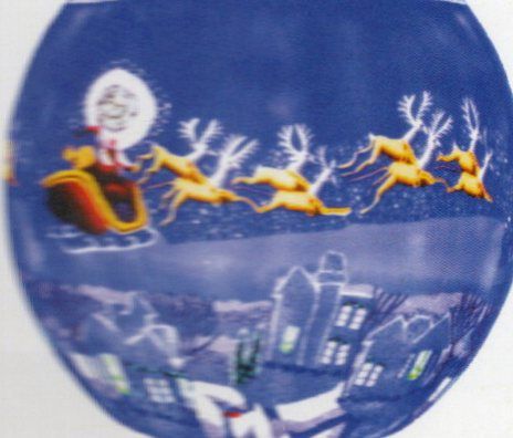 165151 - BENAYA LIGHT GLASS - HERE COMES SANTA