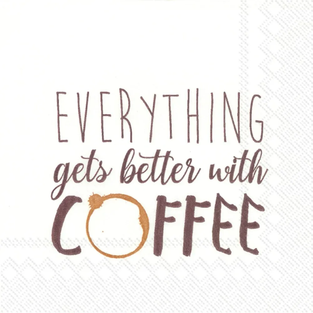 C774630 - COCKTAIL NAPKIN - BETTER WITH COFFEE