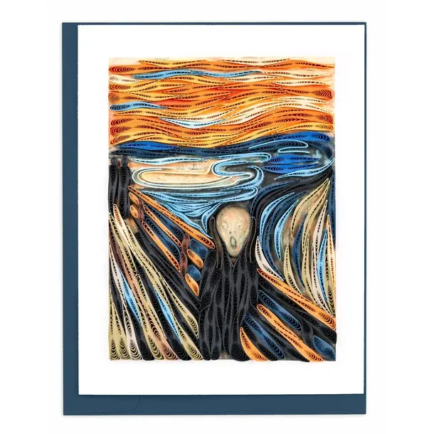 AS0013 - ARTIST SERIES QUILLING CARD - MUNCH - THE SCREAM