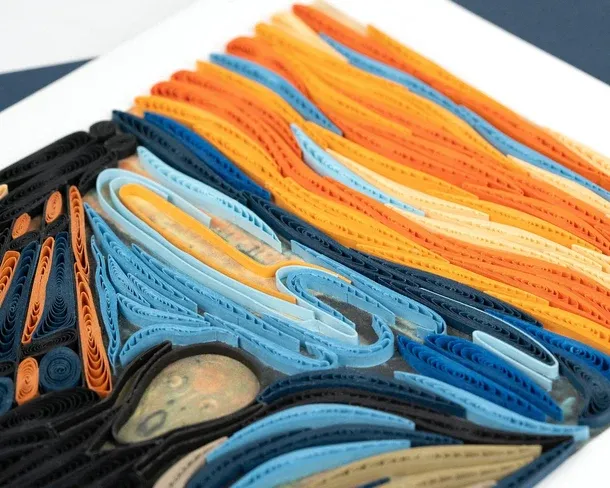 AS0013 - ARTIST SERIES QUILLING CARD - MUNCH - THE SCREAM