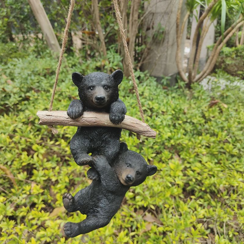 87957-N - TWO BEAR CUBS HANGING