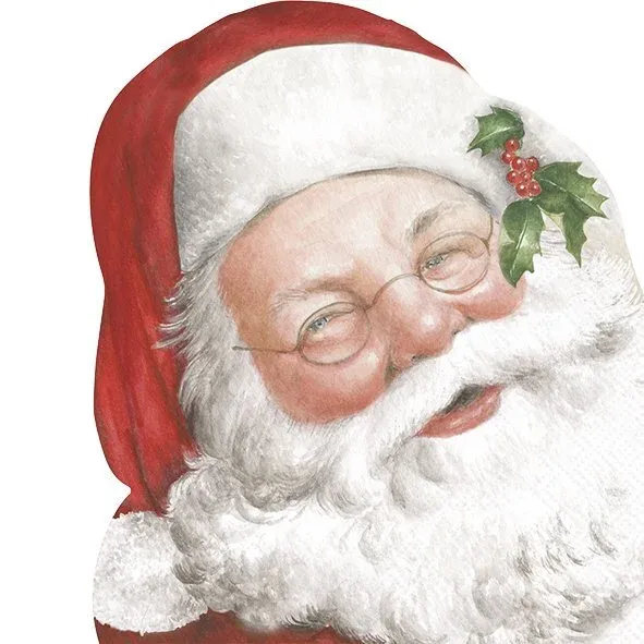 L201063500 - LUNCHEON NAPKIN / FRIENDLY SANTA