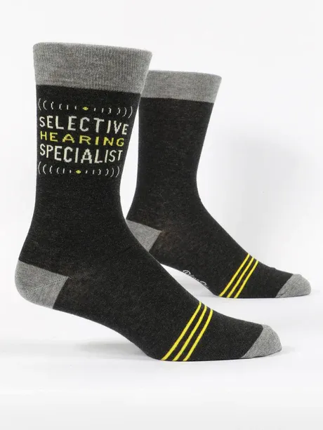 SW851 - MEN'S SOCKS - SELECTIVE HEARING