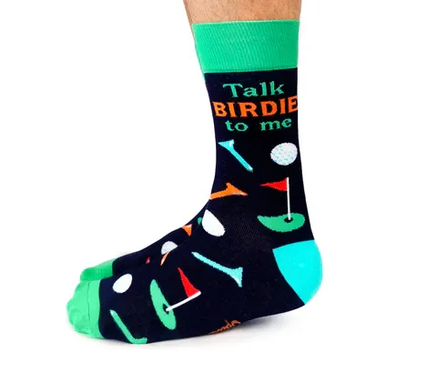 1646 - MEN'S SOCKS - TALK BIRDIE TO ME