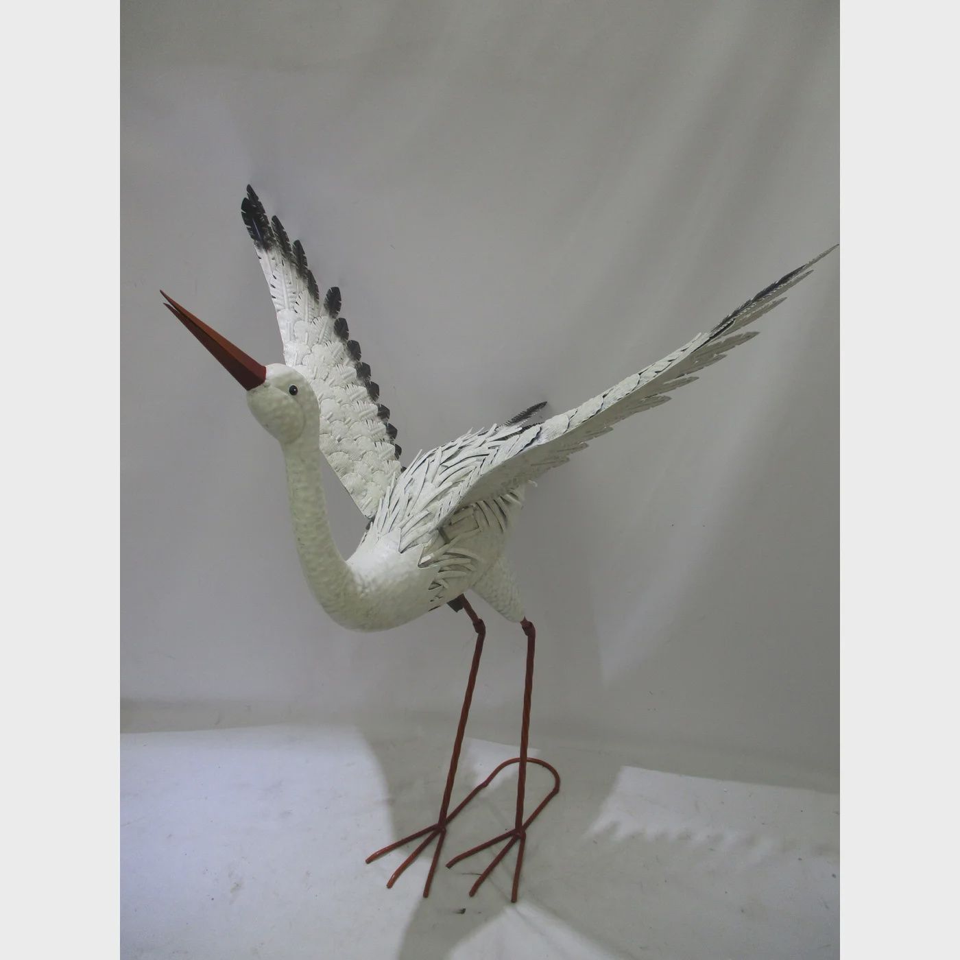 METAL HERON / 29.5" H