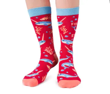 2247 - WOMEN'S SOCKS - NAUGHTY NARWHAL