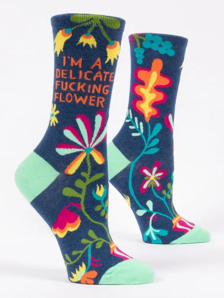 SW468 - WOMEN'S SOCKS - DELICATEFUCKINGFLOWER