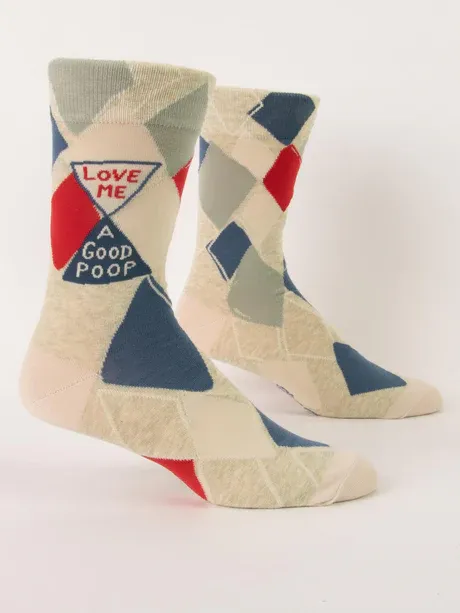 SW888 - MEN'S SOCKS - LOVE ME A GOOD POOP