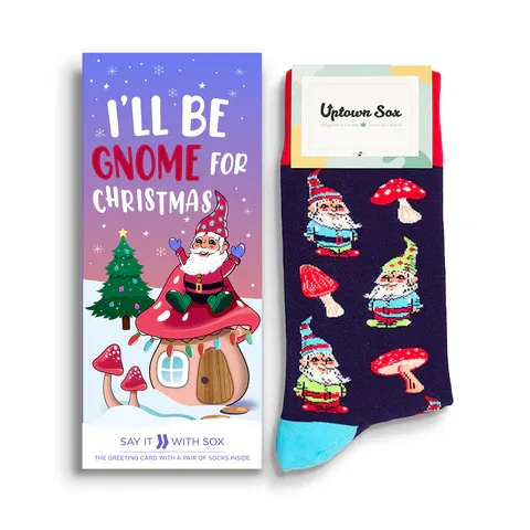 0004 - SOCK CARD - GNOME FOR CHRISTMAS