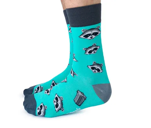 1127 - MEN'S SOCKS - RACCOON BANDIT